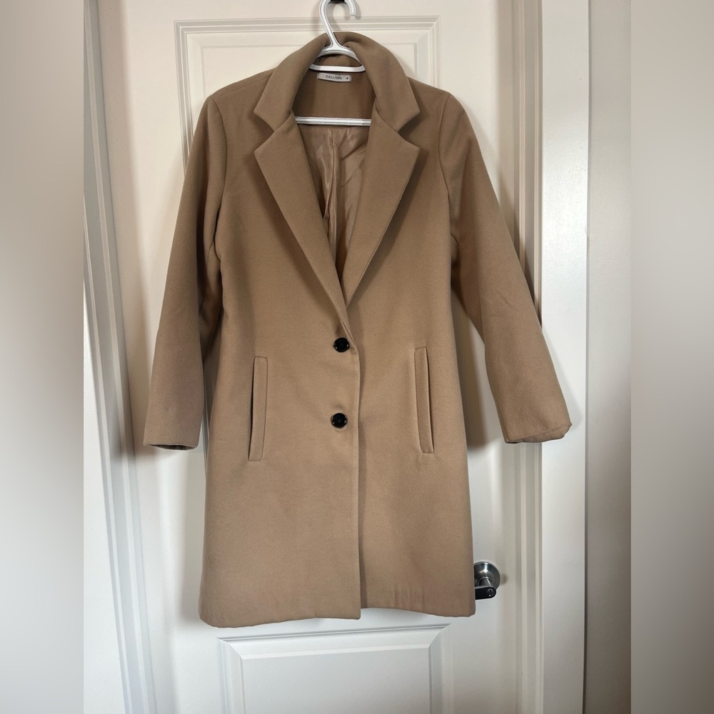 Calliope peat coat beige jacket